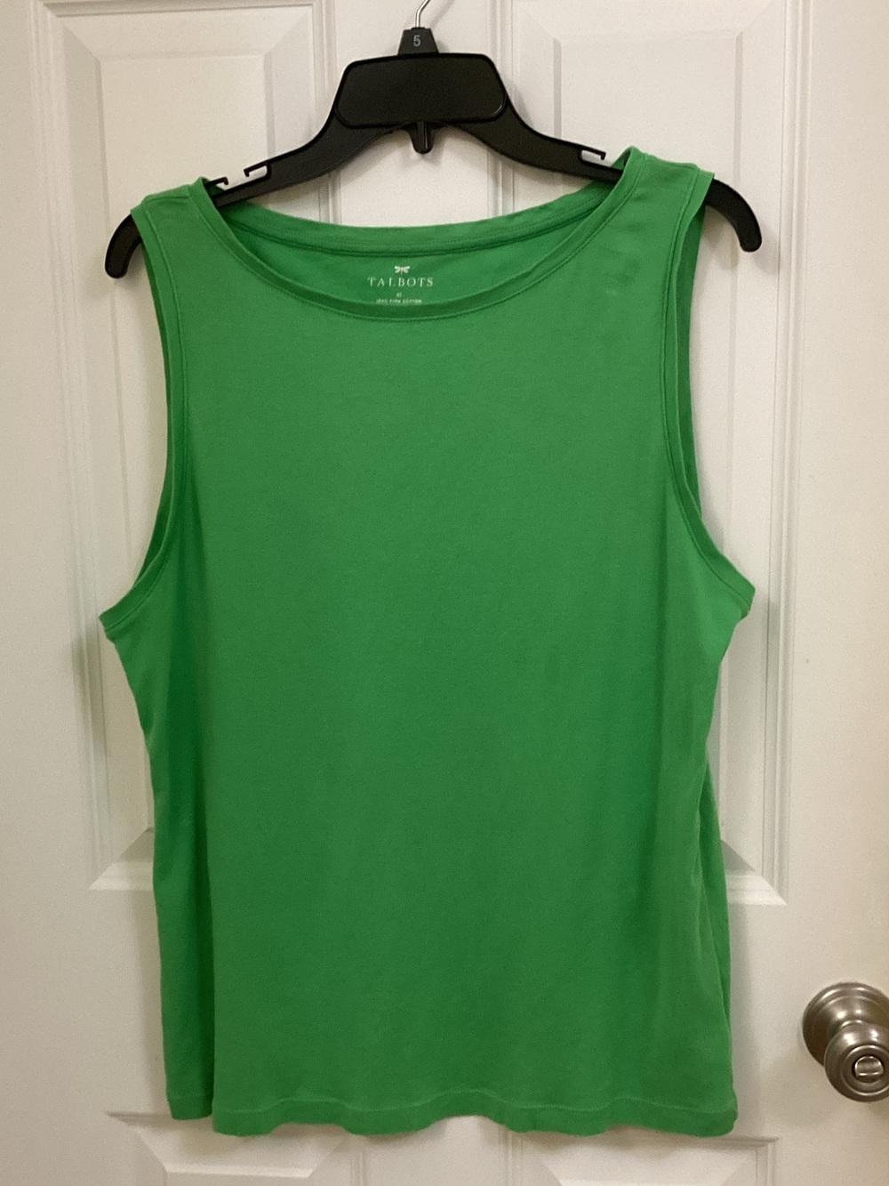 Talbots Kelly Green Sleeveless Scoop-Neck Tank